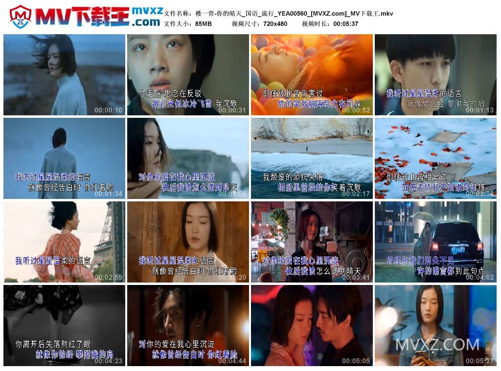 楼一萱-你的晴天_国语_流行_YEA00560